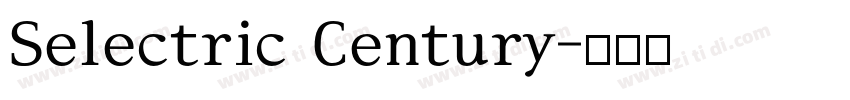 Selectric Century字体转换